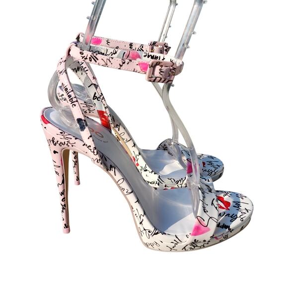 ALDO Kat Miscellaneous XOXO Faux Patent Leather Dress Sandals 8.5 - Picture 3 of 11